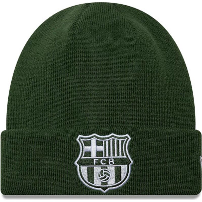 bonnet-vert-avec-logo-blanc-seasonal-cuff-fc-barcelona-laliga-new-era