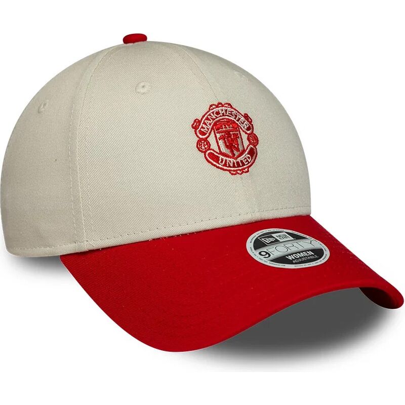 casquette-courbee-beige-et-rouge-ajustable-pour-femme-9forty-contrast-manchester-united-football-club-premier-league-new-era casquette-courbee-beige-et-rouge-ajustable-pour-femme-9forty-contrast-manchester-united-football-club-premier-league-new-era
