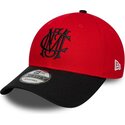 casquette-courbee-rouge-et-noire-ajustable-9forty-contrast-manchester-united-football-club-premier-league-new-era