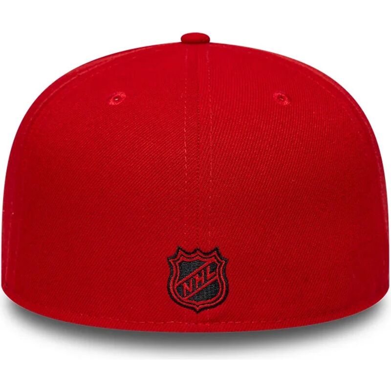 casquette-plate-rouge-ajustee-59fifty-basic-chicago-blackhawks-nhl-new-era