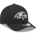 casquette-courbee-noire-snapback-9forty-m-crown-team-baltimore-ravens-nfl-new-era