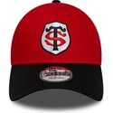 casquette-courbee-rouge-et-noire-snapback-9forty-team-stade-toulousain-top-14-new-era