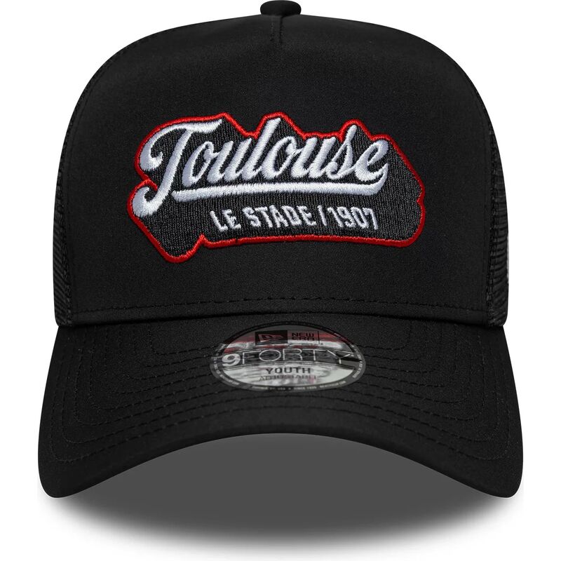 casquette-trucker-noire-pour-enfant-e-frame-patch-stade-toulousain-new-era