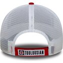 casquette-trucker-rouge-et-blanche-ajustable-9forty-league-stade-toulousain-top-14-new-era