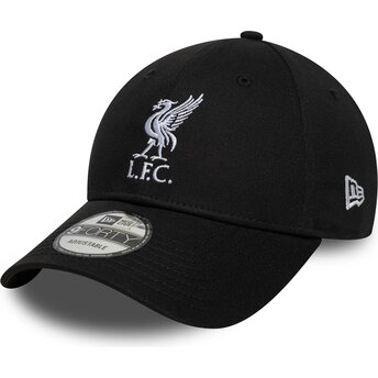 Casquette courbée noire ajustable 9FORTY Core Liverpool Football Club Premier League New Era