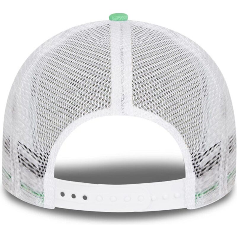 casquette-trucker-verte-et-blanche-a-frame-fishing-new-era