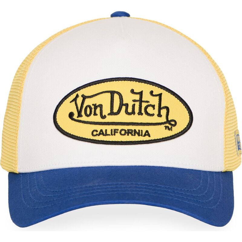 casquette-trucker-jaune-et-bleue-lof-b42-von-dutch casquette-trucker-jaune-et-bleue-lof-b42-von-dutch