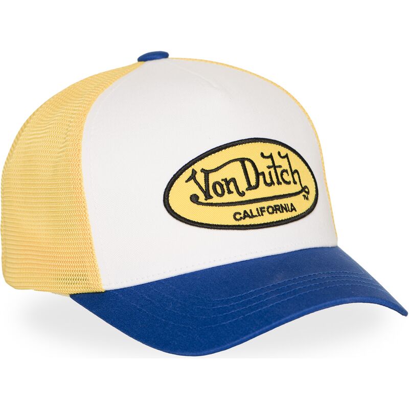 casquette-trucker-jaune-et-bleue-lof-b42-von-dutch casquette-trucker-jaune-et-bleue-lof-b42-von-dutch