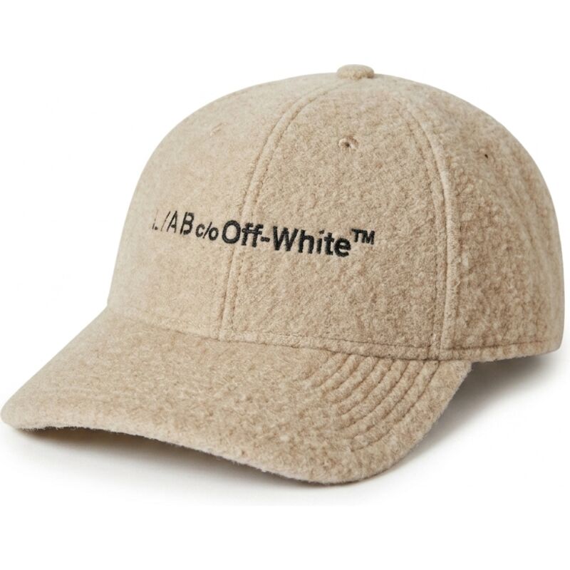casquette-courbee-beige-ajustable-embroidered-sherpa-l-ab-c-o-off-white casquette-courbee-beige-ajustable-embroidered-sherpa-l-ab-c-o-off-white