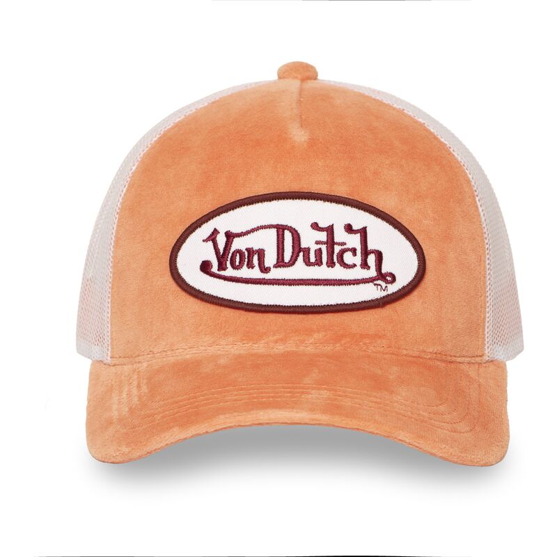 casquette-trucker-orange-et-blanche-kylie-pe-von-dutch