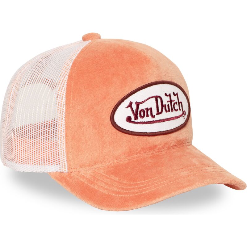 casquette-trucker-orange-et-blanche-kylie-pe-von-dutch