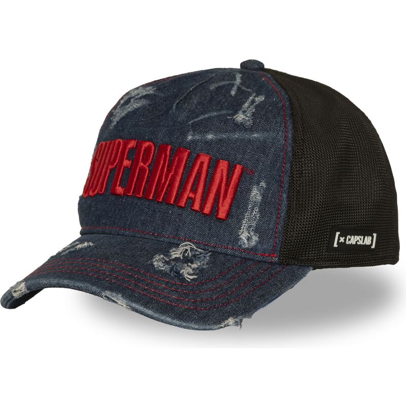 casquette-trucker-bleue-marine-et-noire-superman-dc12-blue-dc-comics-capslab casquette-trucker-bleue-marine-et-noire-superman-dc12-blue-dc-comics-capslab