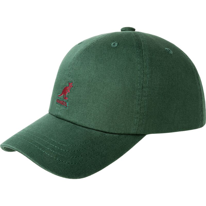 gorra-curva-verde-ajustable-con-logo-rojo-washed-baseball-algae-de-kangol gorra-curva-verde-ajustable-con-logo-rojo-washed-baseball-algae-de-kangol
