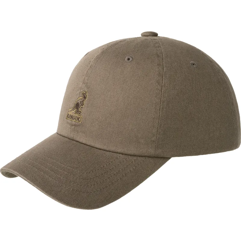 gorra-curva-gris-ajustable-washed-baseball-smog-de-kangol