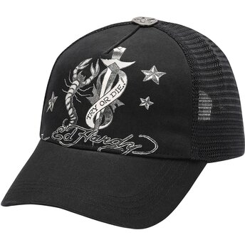 Casquette trucker noire Dagger Scorpion Ed Hardy