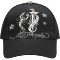 casquette-trucker-noire-dagger-scorpion-ed-hardy