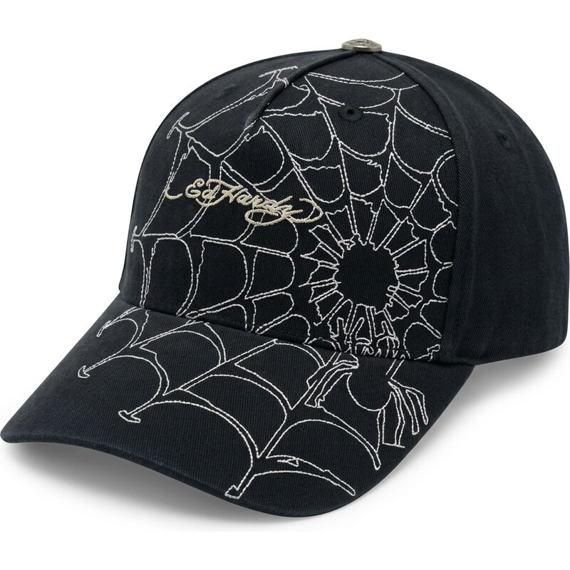 casquette-courbee-noire-et-blanche-ajustable-spiderweb-ed-hardy casquette-courbee-noire-et-blanche-ajustable-spiderweb-ed-hardy