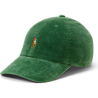 Casquette courbée verte ajustable Corduroy Polo Ralph Lauren