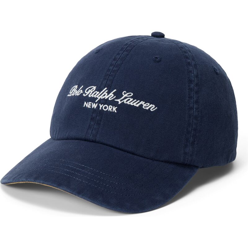 casquette-courbee-bleue-marine-ajustable-woven-script-polo-ralph-lauren