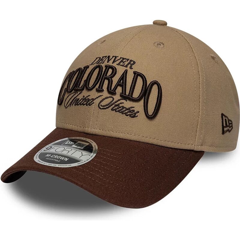 casquette-courbee-marron-ajustable-9forty-m-crown-wordmark-denver-colorado-new-era