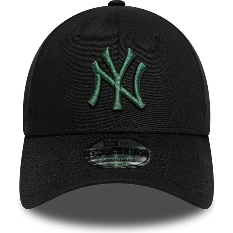 casquette-courbee-noire-ajustable-avec-logo-vert-fonce-9forty-league-essential-new-york-yankees-mlb-new-era casquette-courbee-noire-ajustable-avec-logo-vert-fonce-9forty-league-essential-new-york-yankees-mlb-new-era