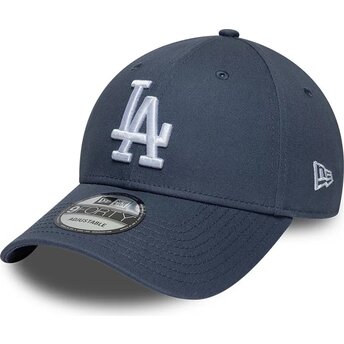 Casquette courbée grise ajustable 9FORTY League Essential Los Angeles Dodgers MLB New Era