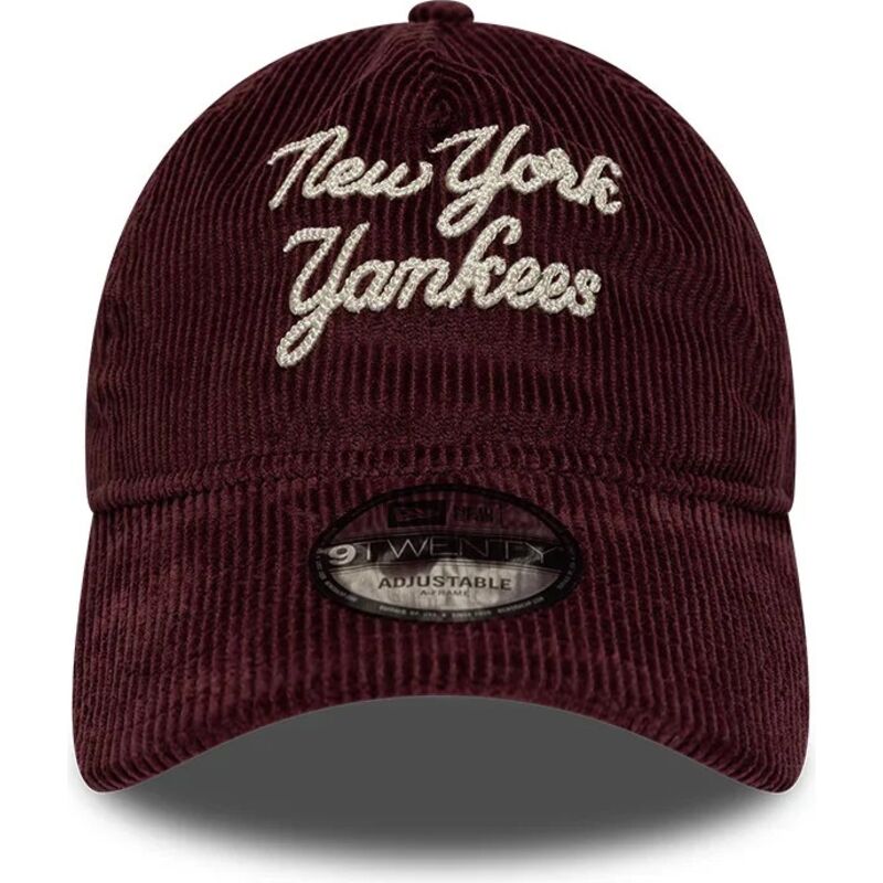 casquette-courbee-grenat-ajustable-9twenty-a-frame-cord-script-new-york-yankees-mlb-new-era casquette-courbee-grenat-ajustable-9twenty-a-frame-cord-script-new-york-yankees-mlb-new-era