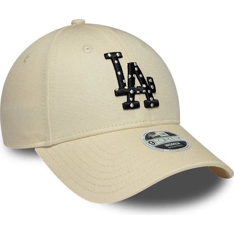 casquette-courbee-beige-ajustable-pour-femme-avec-logo-noir-9forty-infill-los-angeles-dodgers-mlb-new-era casquette-courbee-beige-ajustable-pour-femme-avec-logo-noir-9forty-infill-los-angeles-dodgers-mlb-new-era