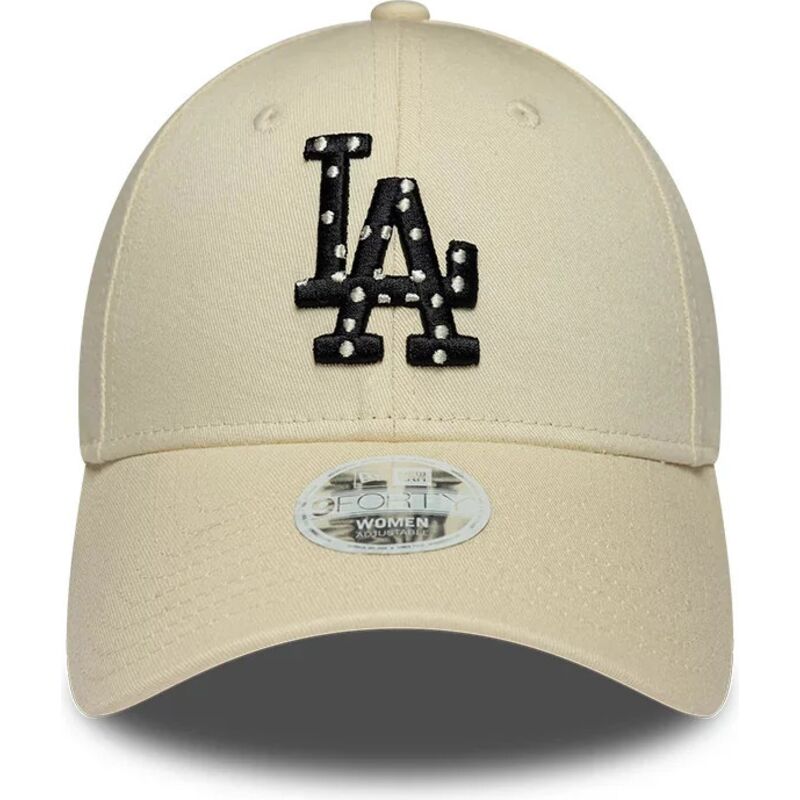 casquette-courbee-beige-ajustable-pour-femme-avec-logo-noir-9forty-infill-los-angeles-dodgers-mlb-new-era casquette-courbee-beige-ajustable-pour-femme-avec-logo-noir-9forty-infill-los-angeles-dodgers-mlb-new-era