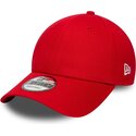 casquette-courbee-rouge-ajustable-9forty-basic-flag-new-era
