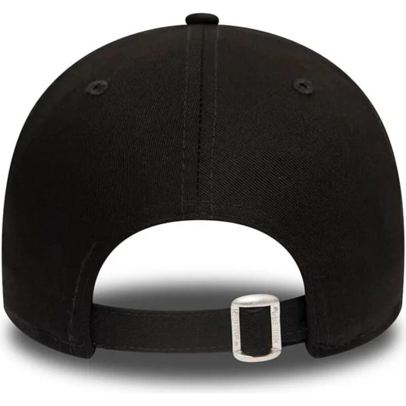 casquette-courbee-noire-ajustable-avec-logo-noir-9forty-league-essential-los-angeles-dodgers-mlb-new-era