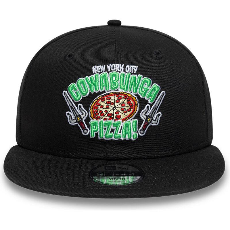 casquette-plate-noire-snapback-pour-enfant-9fifty-cowabunga-pizza-tortues-ninja-new-era casquette-plate-noire-snapback-pour-enfant-9fifty-cowabunga-pizza-tortues-ninja-new-era