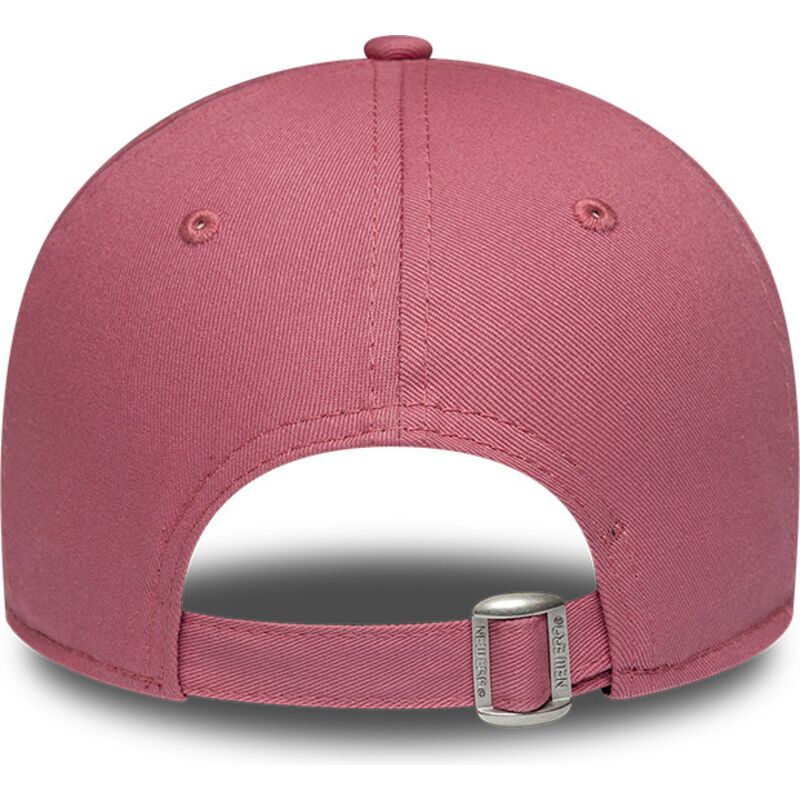 casquette-courbee-rose-ajustable-pour-femme-avec-logo-rose-9forty-league-essential-cas-new-york-yankees-mlb-new-era