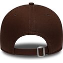 casquette-courbee-marron-fonce-ajustable-avec-logo-marron-9forty-league-essential-new-york-yankees-mlb-new-era