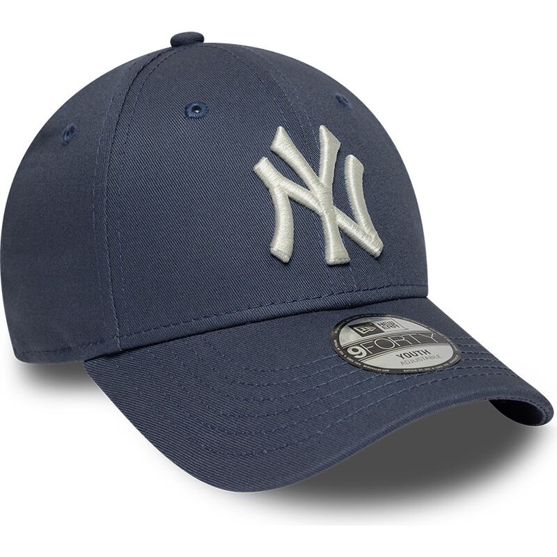 casquette-courbee-bleue-grise-ajustable-pour-enfant-9forty-league-essential-new-york-yankees-mlb-new-era casquette-courbee-bleue-grise-ajustable-pour-enfant-9forty-league-essential-new-york-yankees-mlb-new-era