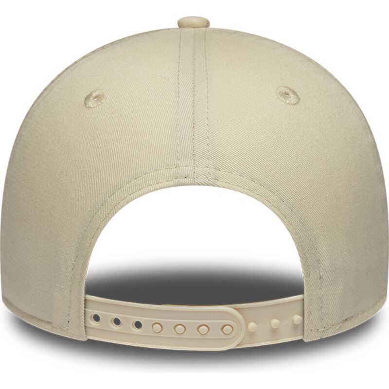 casquette-courbee-beige-snapback-pour-femme-9forty-rose-sequin-new-york-yankees-mlb-new-era