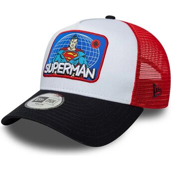 Casquette trucker multicolore pour enfant A Frame Patch Superman DC Comics New Era