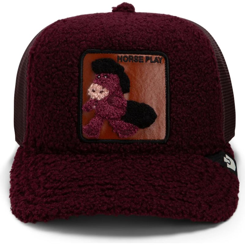 casquette-trucker-grenat-cheval-horsey-double-stuffed-horse-play-the-farm-goorin-bros