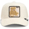 casquette-trucker-beige-ours-en-peluche-teddy-double-stuffed-the-farm-goorin-bros