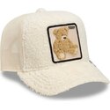 casquette-trucker-beige-ours-en-peluche-teddy-double-stuffed-the-farm-goorin-bros