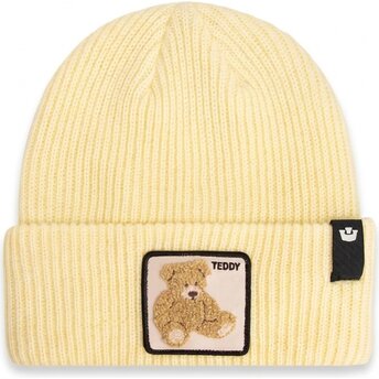Bonnet beige ours en peluche Teddy Double Stuffed The Farm Goorin Bros.
