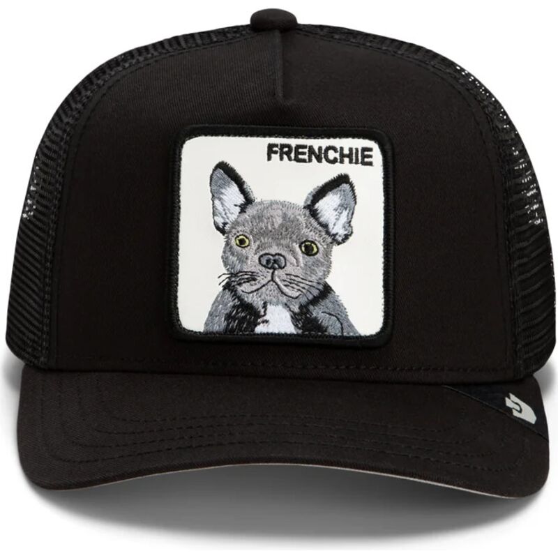 casquette-trucker-noire-pour-enfant-bulldog-frances-frenchie-original-recipe-the-farm-goorin-bros