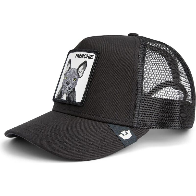 casquette-trucker-noire-pour-enfant-bulldog-frances-frenchie-original-recipe-the-farm-goorin-bros