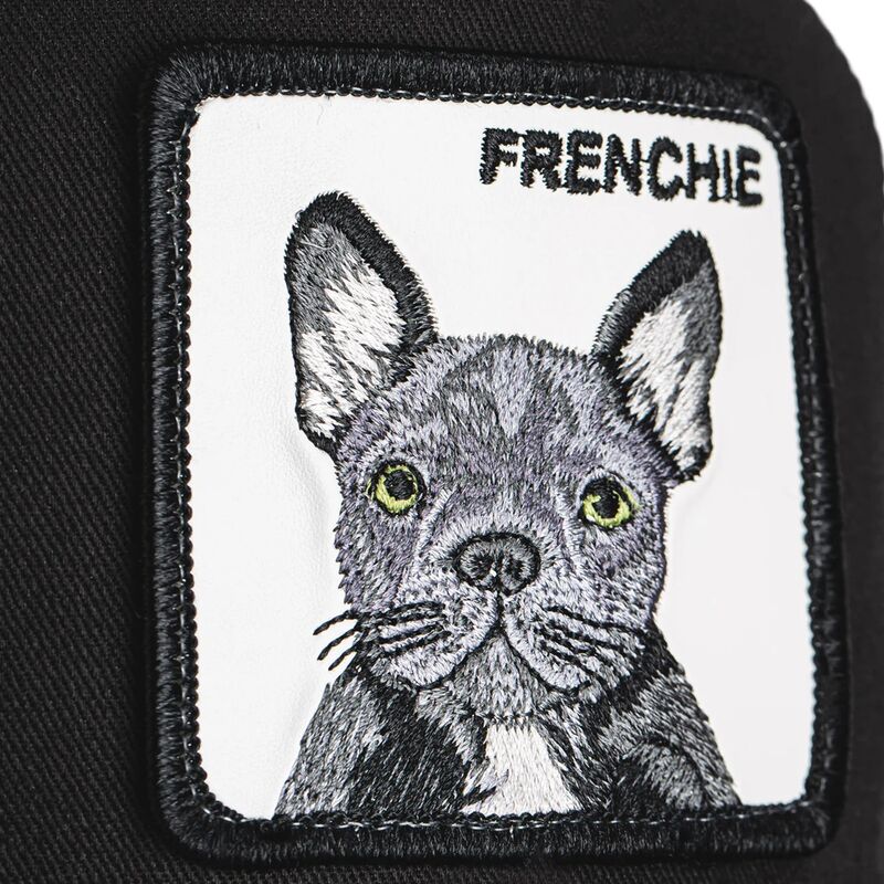 casquette-trucker-noire-pour-enfant-bulldog-frances-frenchie-original-recipe-the-farm-goorin-bros