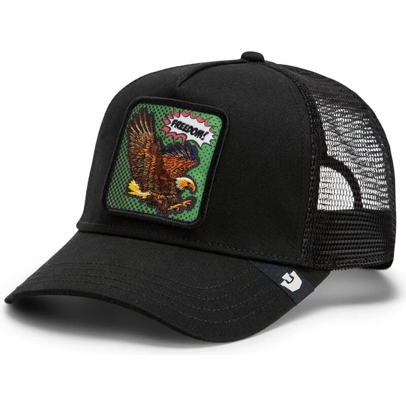 casquette-trucker-noire-aigle-freedom-eagle-pop-art-strikes-back-the-farm-goorin-bros