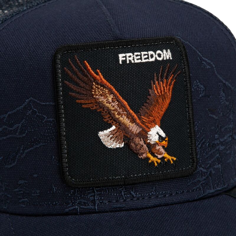 casquette-trucker-bleue-marine-aigle-eagle-badlands-freedom-the-farm-goorin-bros