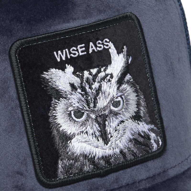 casquette-trucker-bleue-marine-hibou-velour-wise-ass-the-farm-goorin-bros casquette-trucker-bleue-marine-hibou-velour-wise-ass-the-farm-goorin-bros