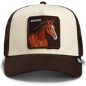 casquette-trucker-marron-et-beige-cheval-gaucho-original-recipe-the-farm-goorin-bros