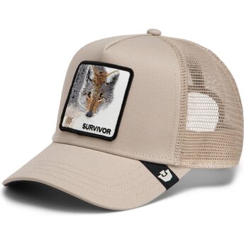 Casquette trucker beige loup Survivor Original Recipe The Farm Goorin Bros.