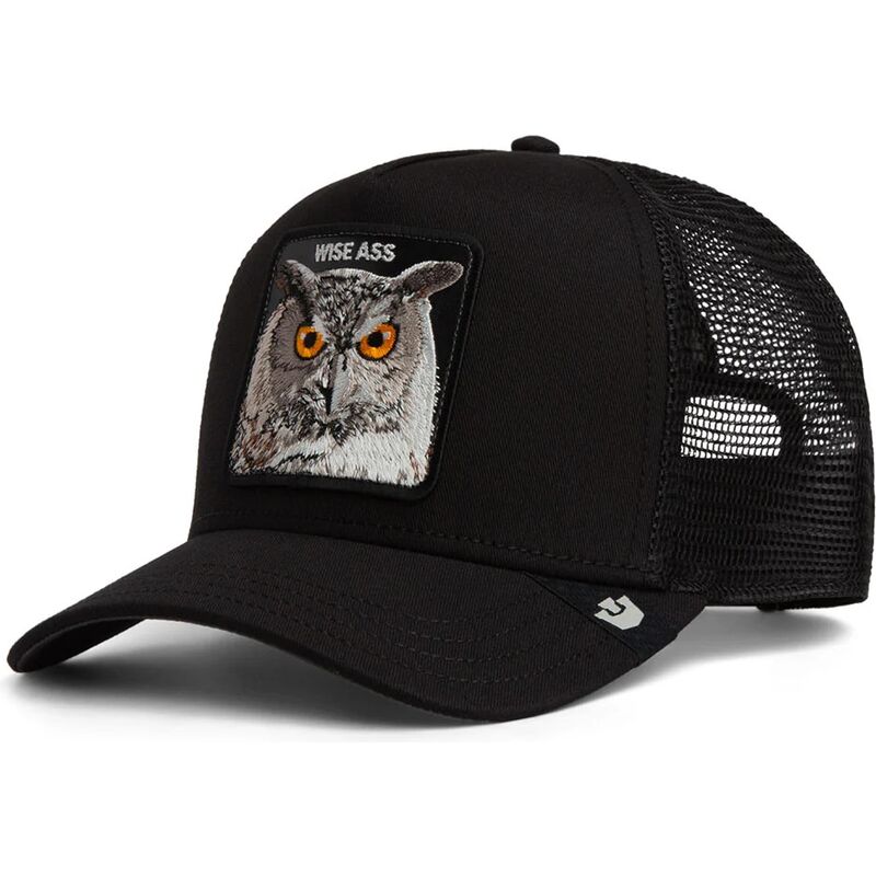 casquette-trucker-noire-hibou-wise-ass-original-recipe-the-farm-goorin-bros casquette-trucker-noire-hibou-wise-ass-original-recipe-the-farm-goorin-bros